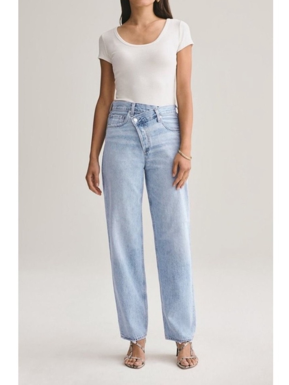 Agolde Criss Cross Upsized Jean in Suburbia sz 27